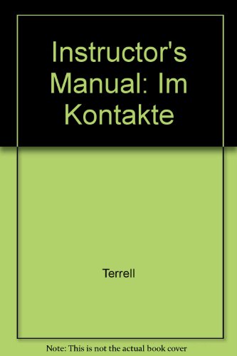 Book Instructor's Manual: Im Kontakte free