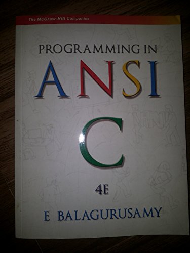 Book Programming in ANSI C free