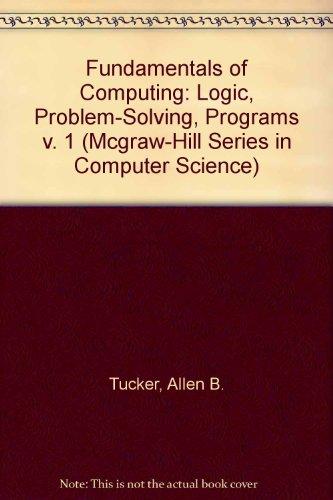 Book Fundamentals of Computing I: Logic, Problem Solving, Programs and Computers, Pascal Edition (Revised) free