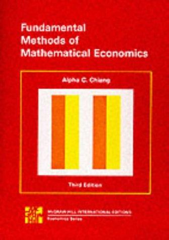 Book Fundamental Methods of Mathematical Economics free