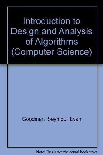 Book Intro to the Design & Analysis (Computer Science) free