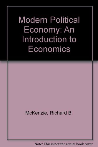 Book Modern Political Economy: An Introduction To Economics free