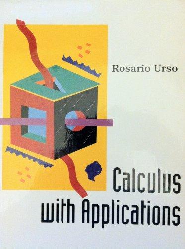 Book Calculus With Applications free
