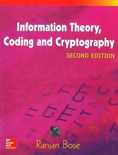 Book Information Theory, Coding And Cryptography, 2Ed free