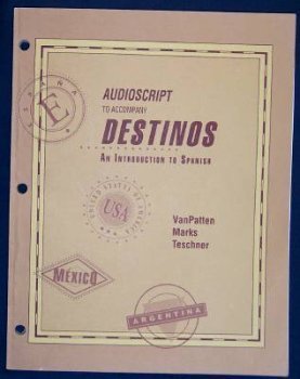 Book Audioscript to Accompany Destinos: An Introduction to Spanish free