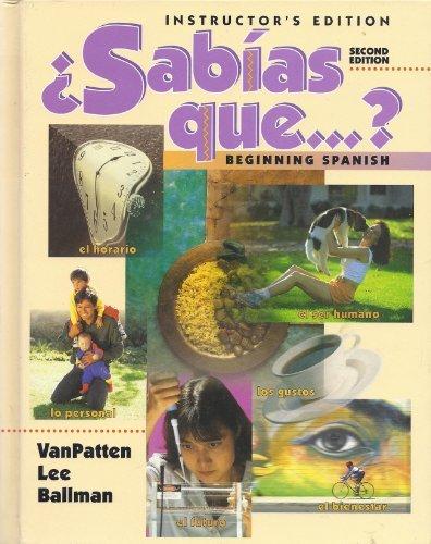 Book Sabias Que . . .?, Beginning Spanish free