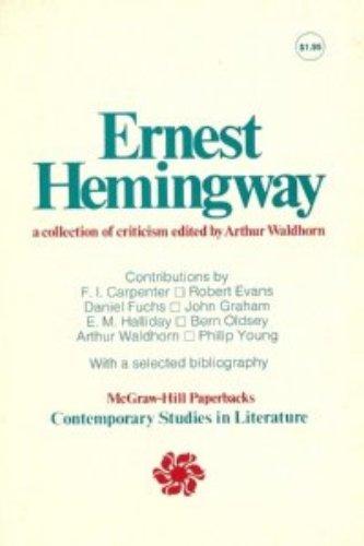 Book Ernest Hemingway;: A collection of criticism (Contemporary studies in literature) free