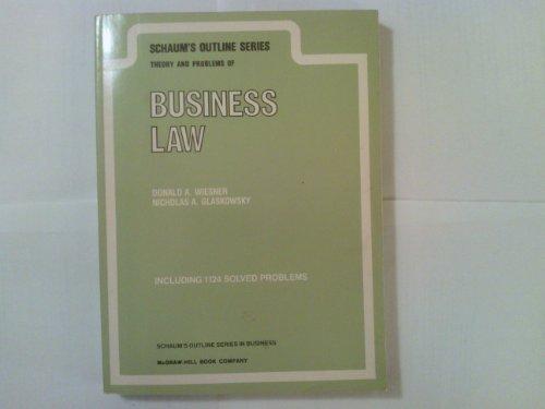 Book Schaum's Outline Of Theory And Problems Of Business Law (schaum's Outlines) free
