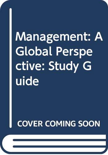 Book Management: A Global Perspective: Study Guide free