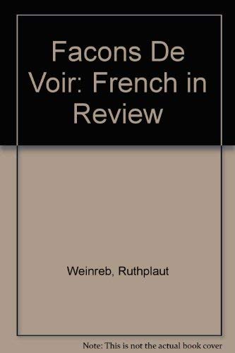 Book Facons de voir: French in Review (Student Edition) free