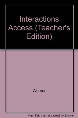 Book Interactions Access: Resource Guide/test Bank free