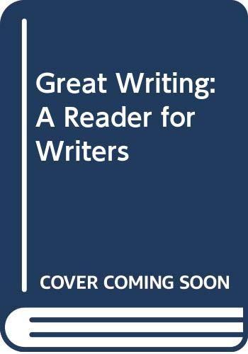 Book Great Writing: A Reader for Writers free