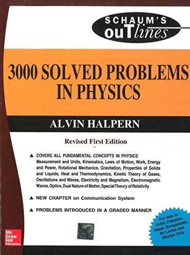 Book 3000 Solved Problems in Physics (SIE) Revised First Edition free