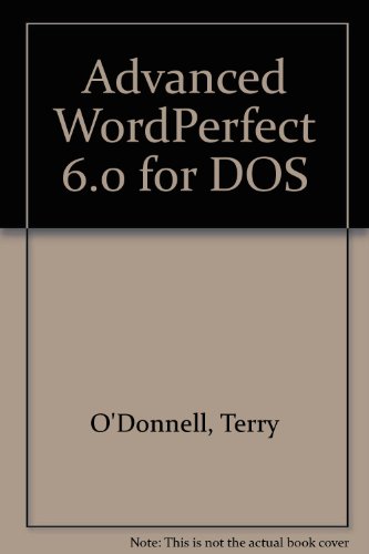 Book Advanced Wordperfect 6.0 For Dos free