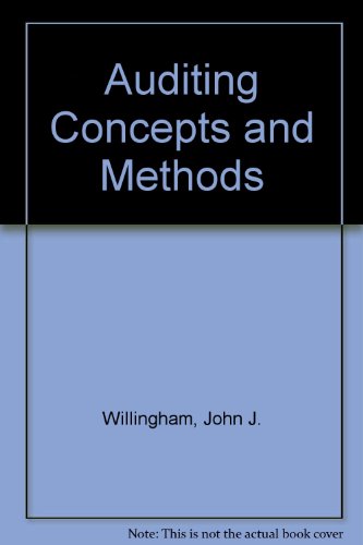 Book Auditing Concepts and Methods free