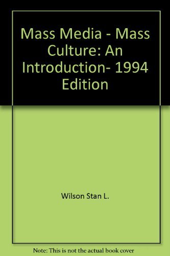 Book Mass Media - Mass Culture: An Introduction, 1994 Edition free