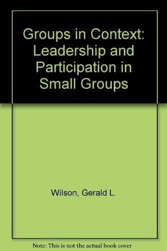 Book Groups In Context: Leadership And Participation In Small Groups free