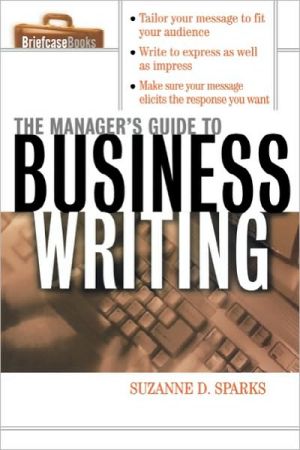 Book The Manager's Guide To Business Writing free