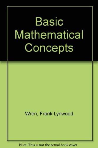 Book Basic Mathematical Concepts;: A Practice Book free
