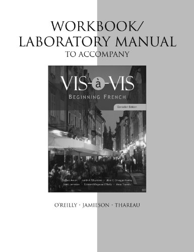 Book Workbook/Lab Manual to accompany vis-a-vis: Beginning French free