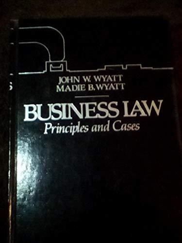 Book Business Law: Principle And Cases free