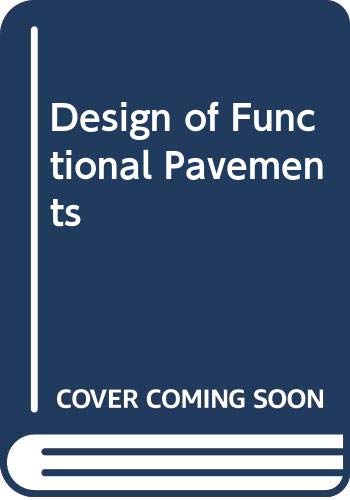 Book Design of functional pavements free