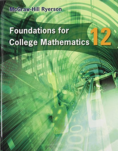 Book Foundations For College Mathematics 12 Student Edition free
