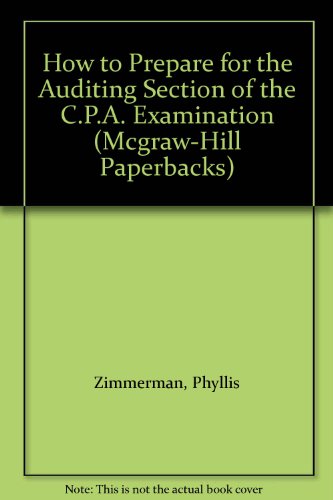 Book How To Prepare For The Auditing Section Of The C.p.a. Examination (mcgraw-hill Paperbacks) free