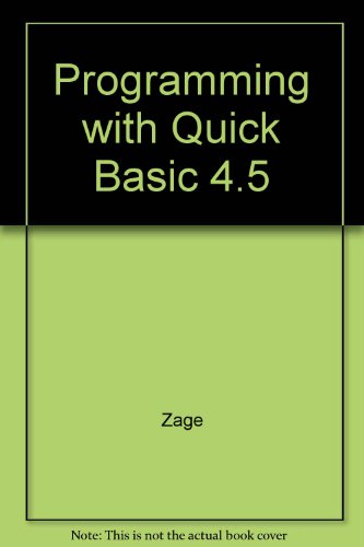 Book Programming With Quickbasic free