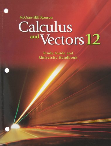 Book Calculus and Vectors 12 Study Guide and University Handbook free