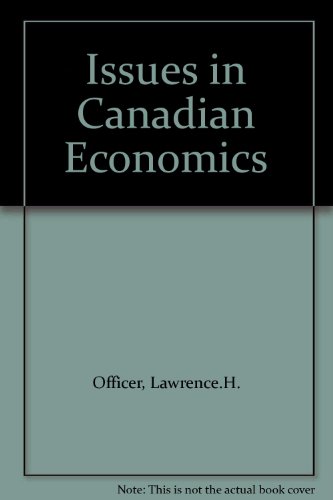 Book Issues In Canadian Economics free