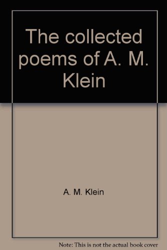 Book The Collected Poems Of A. M. Klein free