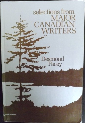 Book Selections from major Canadian writers;: Poetry and creative prose in English free