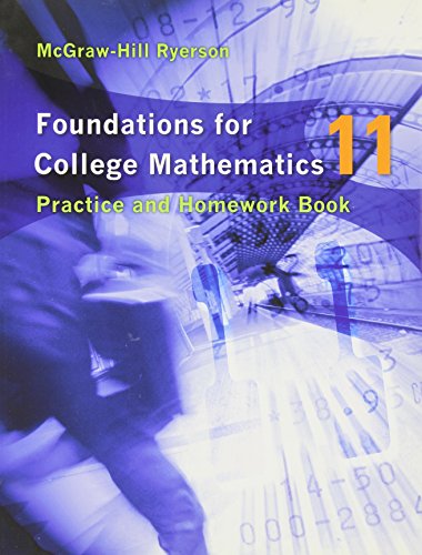 Book Foundations for College Mathematics 11 Practice and Homework Book free