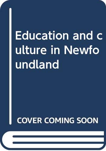 Book Education and culture in Newfoundland free