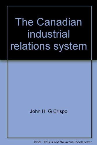 Book The Canadian industrial relations system free
