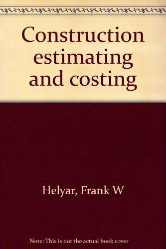 Book Construction Estimating And Costing free