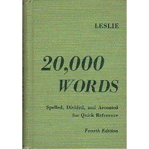 Book 20,000 words: Spelled and divided for quick reference free