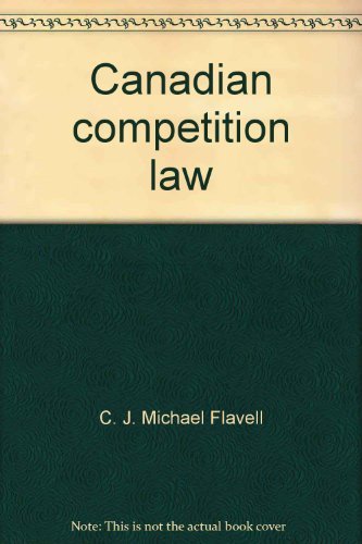 Book Canadian Competition Law: A Business Guide free