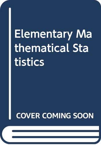 Book Elementary Mathematical Statistics free