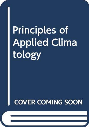 Book Principles of Applied Climatology free