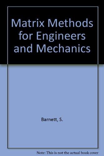 Book Matrix Methods for Engineers and Scientists free