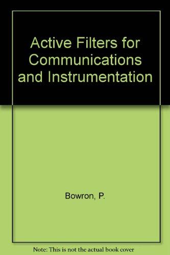 Book Active filters for communications and instrumentation free