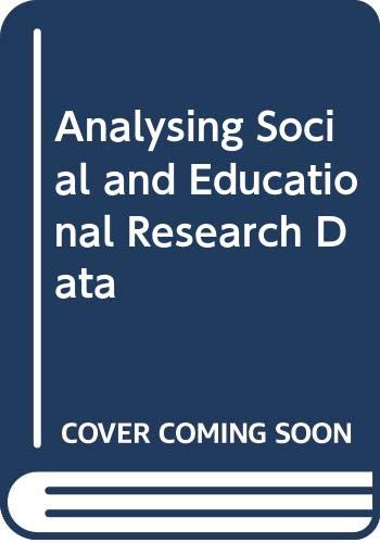 Book Analysing social and educational research data free