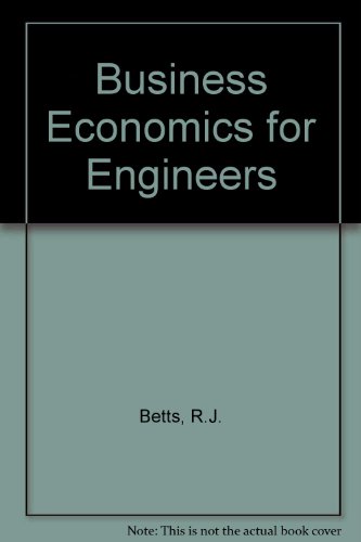 Book Business Economics For Engineers free