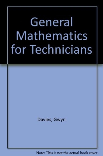 Book General Mathematics For Technicians free