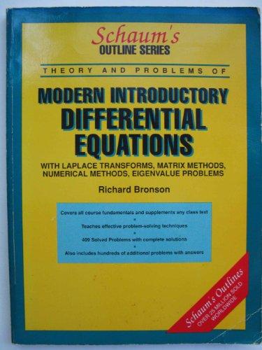 Book Schaum's Outline of Theory and Problems of Differential Equations free