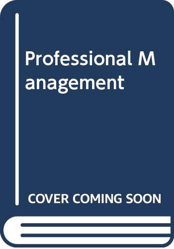 Book Professional management: new concepts and proven practices, (McGraw-Hill European series in management) free