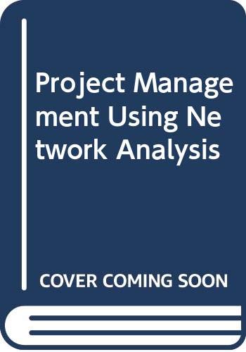 Book Project management using network analysis (McGraw-Hill management manuals) free