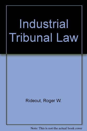 Book Industrial tribunal law free